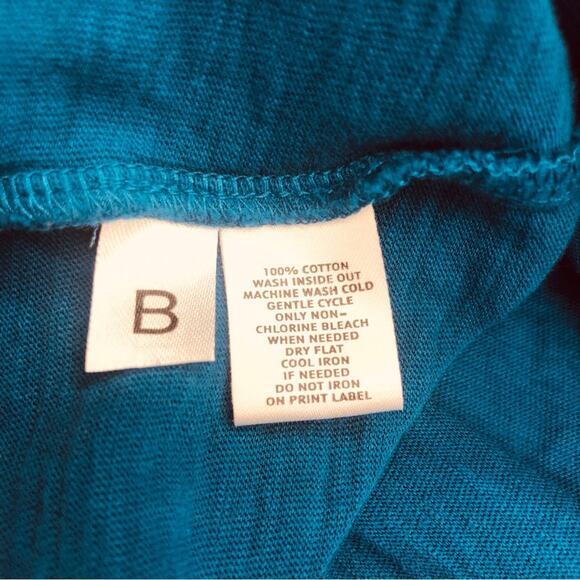 Ann Taylor Loft Teal Blue Textured Ruffled Front Tank Top Wide Scoop Neck - Picture 6 of 16